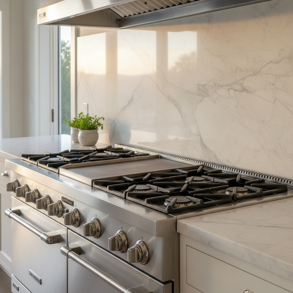 Premium professional range and cooktop burners